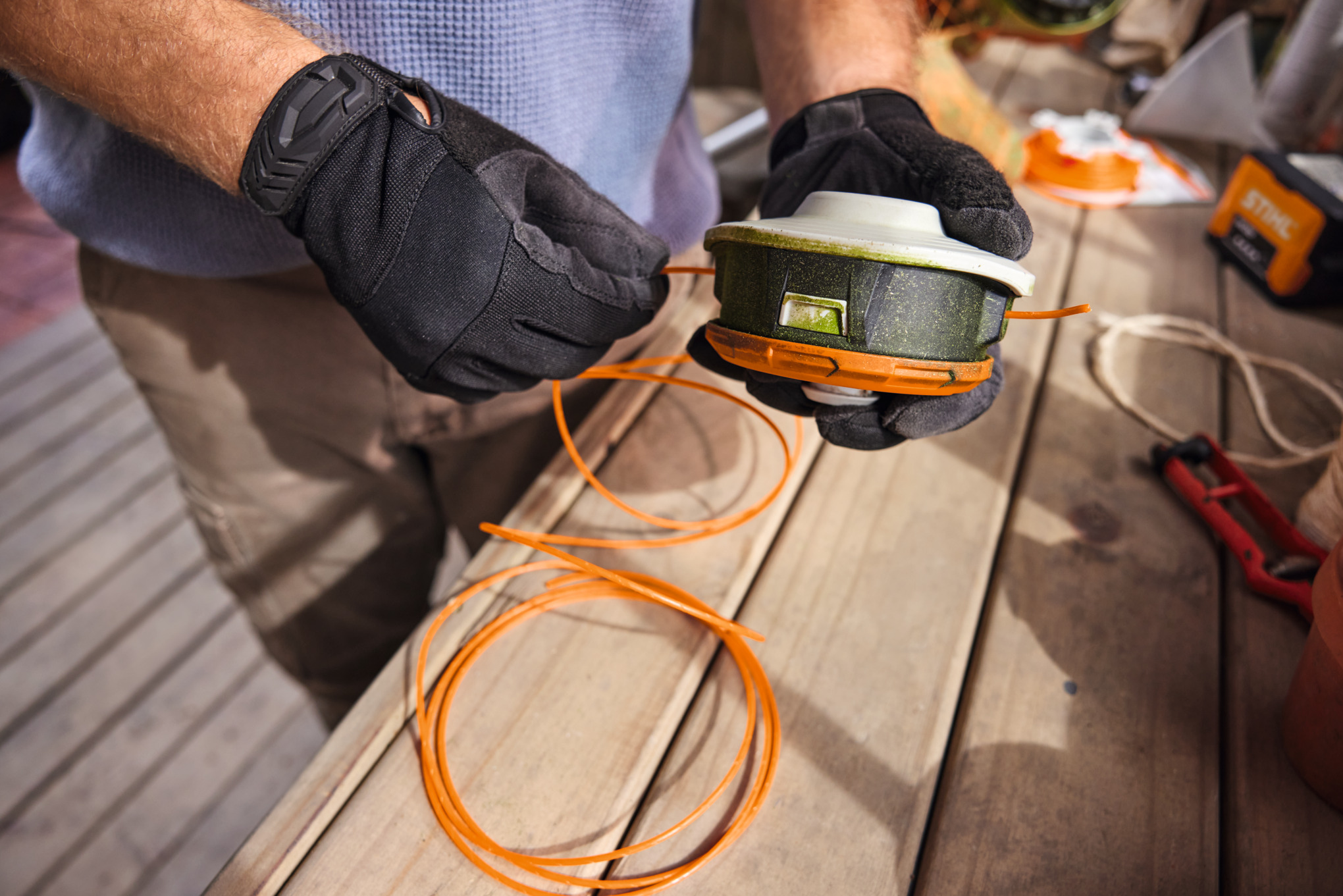 Round and Quiet Mowing Line - 2.4mm - Orange