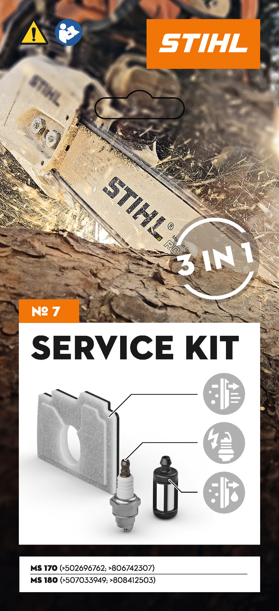 Service Kit 7: for MS 170 and MS 180