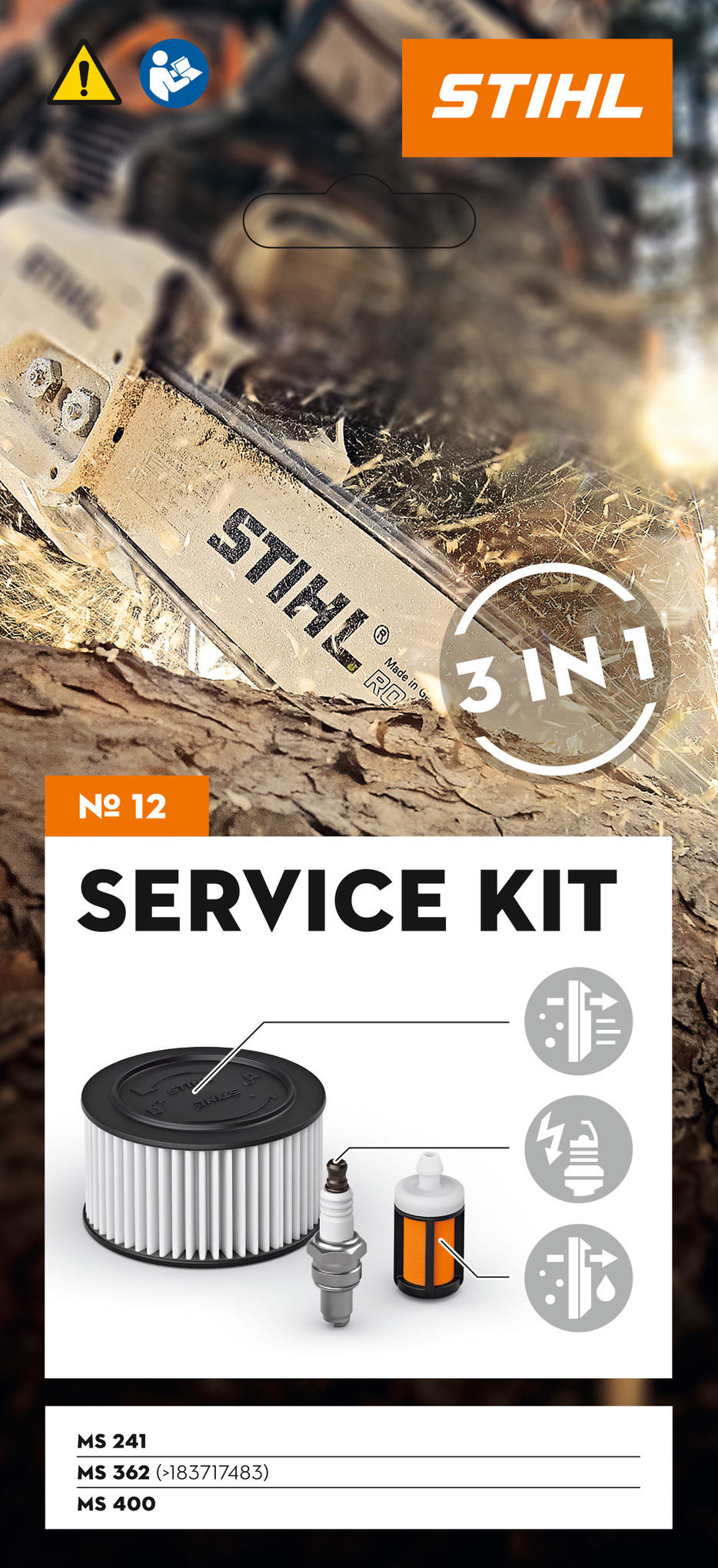 Service Kit 12: for MS 362 C-M and MS 400 C-M