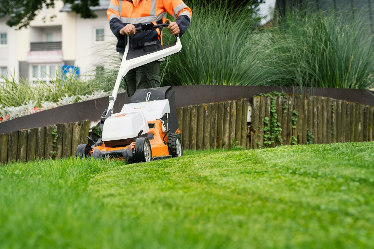 The STIHL RMA 7 battery lawn mower in practical testing
