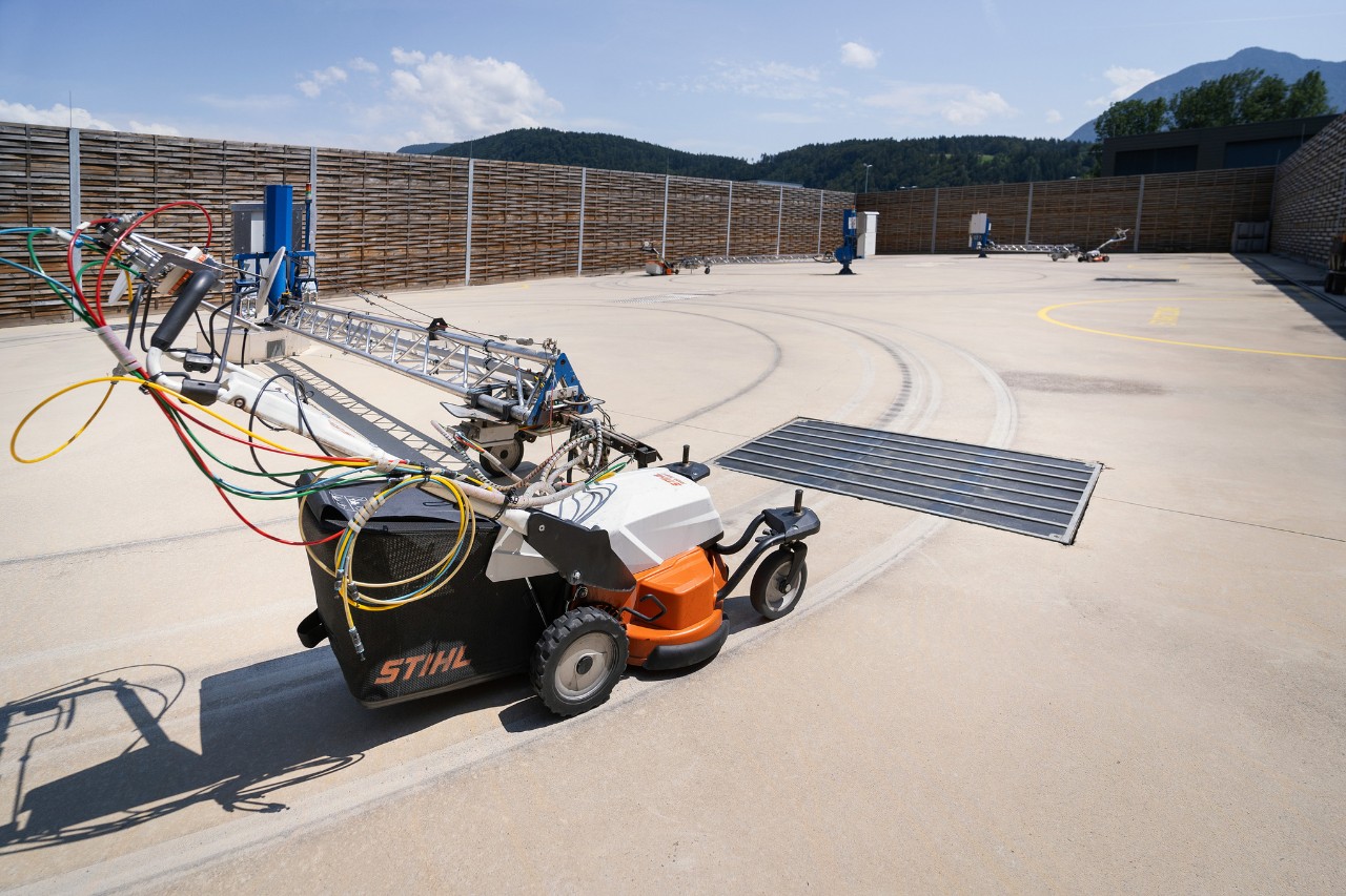The STIHL pro lawn mower in endurance testing
