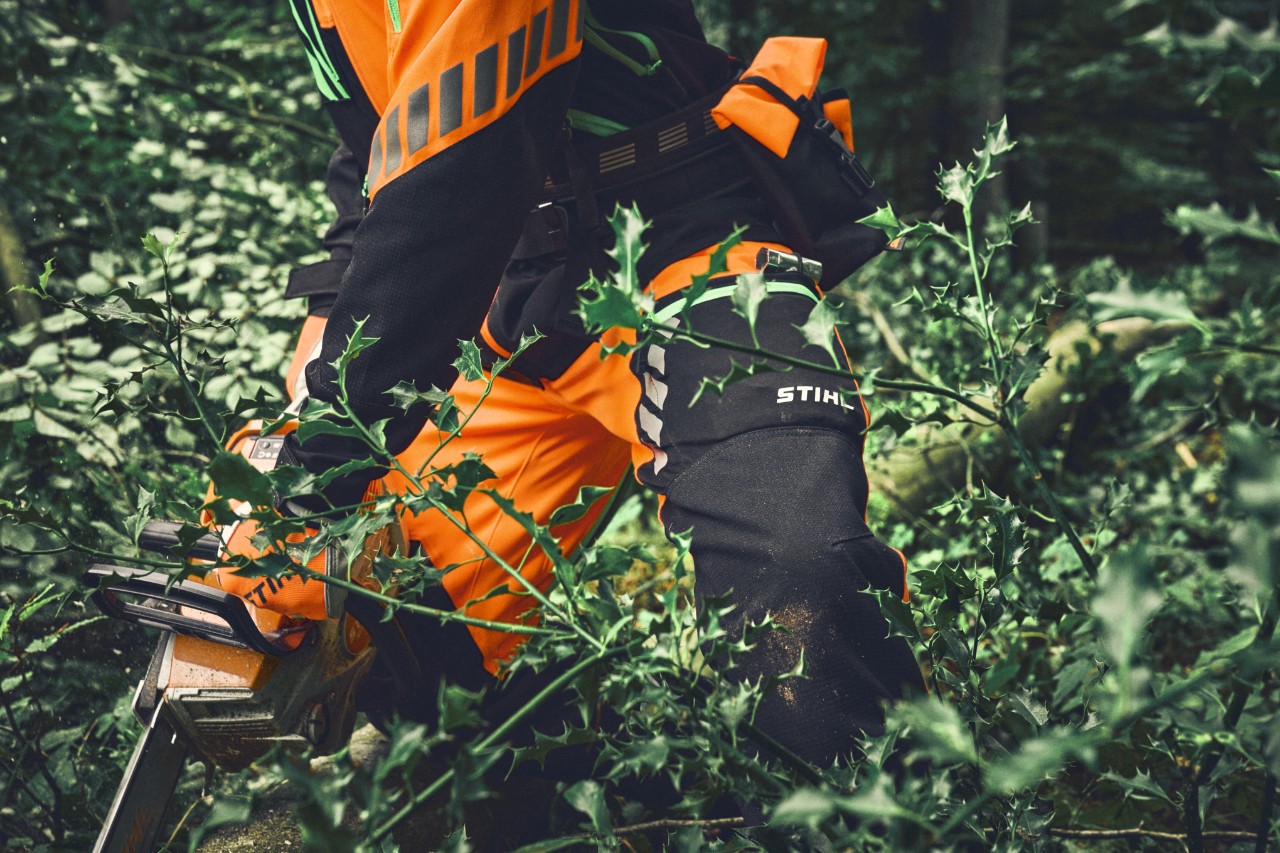STIHL protective equipment for use in demanding vegetation